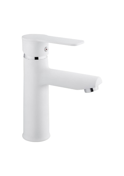 İsaoğlu Yapı Beyaz Lavabo Bataryası Beyaz Lavabo Musluğu Mat Beyaz Leylak Armatür Beyaz