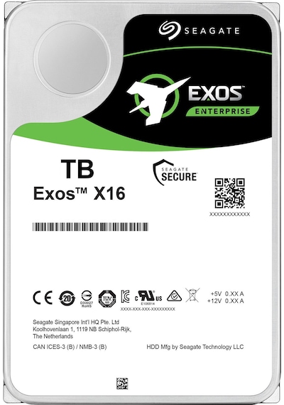 Seagate Exson X16 ST16000NM001G 16 TB 3.5"SATA III Hard Disk