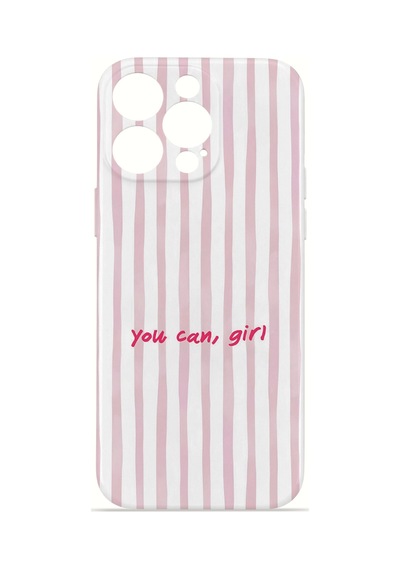 Apple iPhone Uyumlu 12 Pro Max Vorian İnce Kamera Korumalı Mika Kılıf You Can Girl You Can Girl Mika