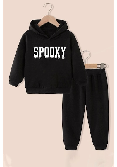 Uyguntarz Çocuk Spooky Eşofman Takımı Siyah