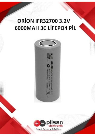 10 Adet Orion Ifr32700 3.2v 6000mah Lifepo4 Pil