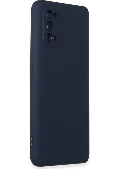 Realme 7 Pro Kılıf Nano İçi Kadife Silikon - Lacivert -