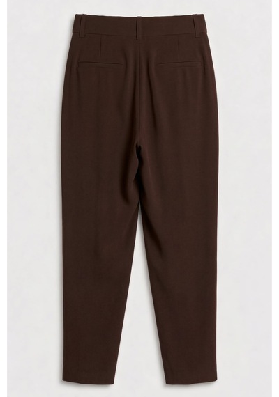 Sateen Talia Havuç Pantolon - Kahve-137376