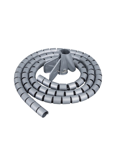 Lunatic 15942 Gri 1 Metre 22 Mm Spiral Kablo Toplayıcı Sabitleyici Parça