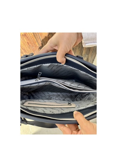 Just Polo Kadın Yeni Sezon Büyük Boy 3 Bölmeli Lüks El Ve Omuz Çantası Shoulder Bag Siyah 12031279