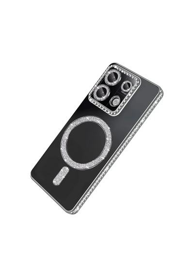 Xiaomi Redmi 13c Joke Simli Magneticsafe Kılıf - Gümüş 0.2M-Çok Renkli