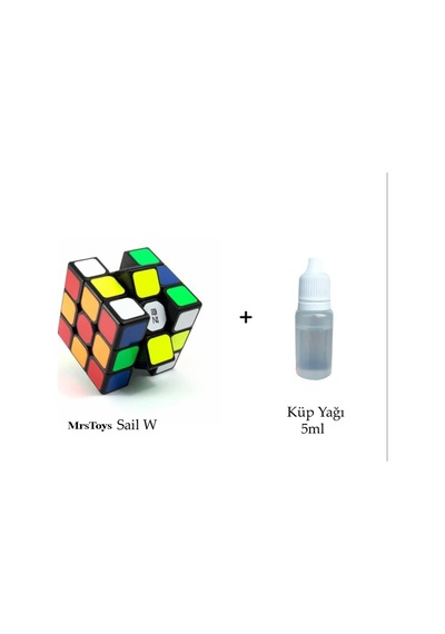 Mrs Toys Qiyi Sail W 3 x 3 & Küp Yağı Zeka Küpü