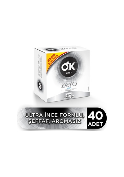 Okey Zero Ultra Prezervatif 40'lı
