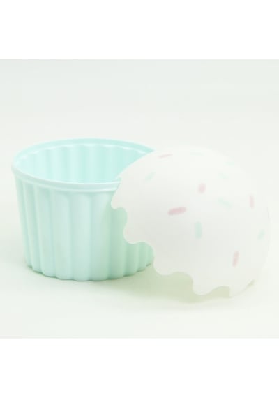 Plastik Saklama Kabı Cupcake Şeklinde Kilit Mekanizmalı 1200 Ml Çok Renkli