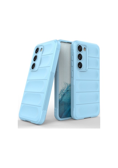 Samsung Galaxy  Uyumlu,  S23 Plus Kılıf Optimum Silikon - Sky Blue
