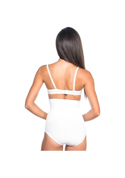 Alfa Expres Beyaz Mı Emay 2079 Yüksek Bel Desenli Double Slip Korse