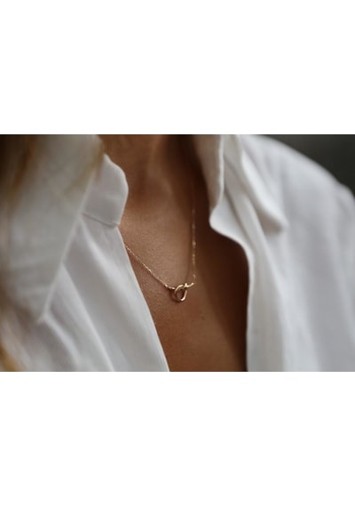 Reis Kuyumculuk 1504 Düğüm Pembe Altın - Rose Gold Altın Kolye