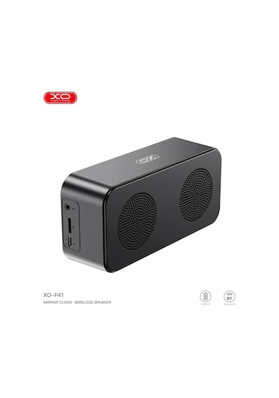 Xo-f41 Dijital Saatli Aynalı 1200mah Fm Radyo Ve Hafıza Kartı Destekli Bluetooth Hoparlör