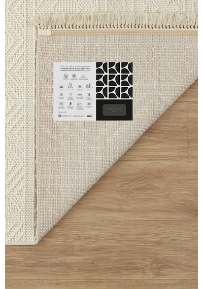 Kaşmir Halı 7/24 Iskandinav Luvin 80X300 CM Salon Mutfak Halısı Yolluk Kilim