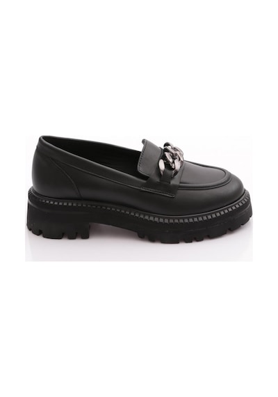 Venüs 2411533y Kadın Deri Loafer Ayakkabı Siyah M