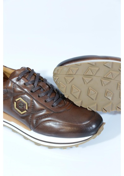 Dgn 6275 Erkek Bağcikli Sneakers Ayakkabi Kahve
