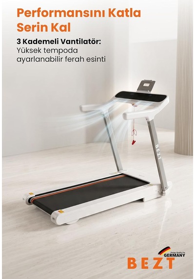 Tr Run Smart Pro 3.5 Hp Otomatik Eğimli Katlanabilir Soğutucu Fanlı Koşu Bandı 160 Kg Kapasite / 120cm X 50 Cm Gen