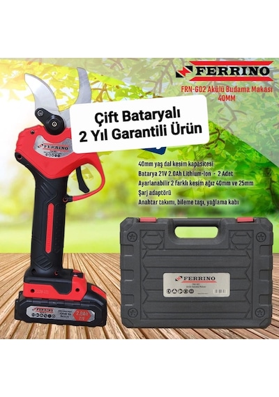 Ferrıno G02 Akülü Budama Makası 40 Mm.
