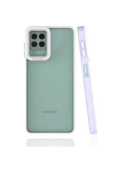 Galaxy A22 4g Kılıf Zore Mima Kapak Lila