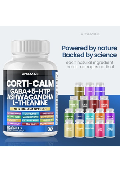 Corti Calm Gaba + 5-htp Ash. L-theanine 60 Kapsül