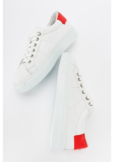 Luvishoes Ayverıe Beyaz Hakiki Deri Kadın Sneakers Beyaz