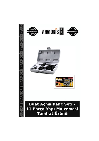Buat Açma Panç Seti - 11 Parça Yapı Malzemesi Tamirat Ürünü