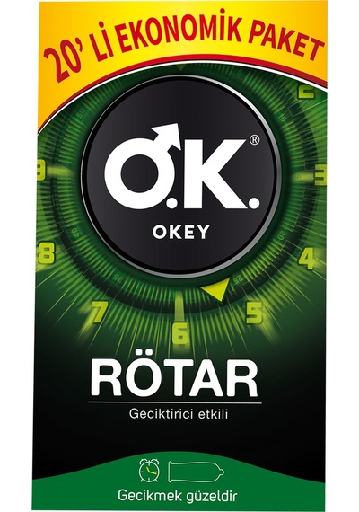 Rötar Geciktiricili 20'li Prezervatif Ginseng Masaj Jeli 200 Ml