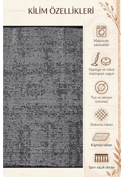 Şönil Kilim Salon Oturma Çocuk Odası Banyo Halısı Mutfak Halısı Balkon Halısı Yıkanabilir Kaymaz Tabanlı Yolluk Gri Şönil Kilim Salon Oturma Çocuk Odası Banyo Halısı Mutfak Halısı Balkon Halısı Yıkanabilir Kaymaz Tabanlı Yolluk Gri