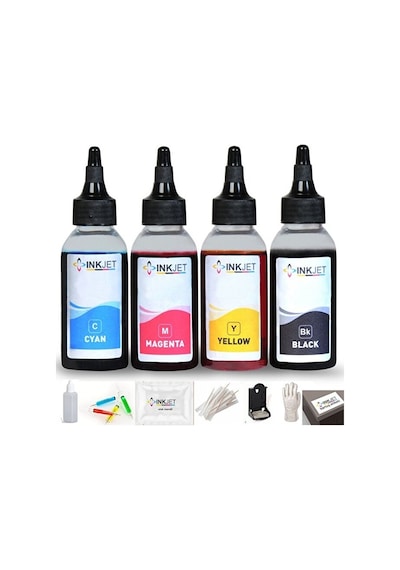 Hp Deskjet 2633 İçin Kartuş Dolum Seti Renkli Ve Siyah 4x100ml Hp