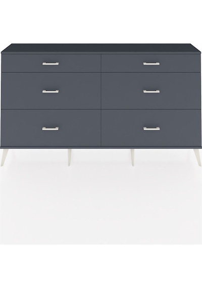 Arges Konsol 6 Çekmeceli 176x30x99 Antrasit-antrasit Antrasit-antrasit