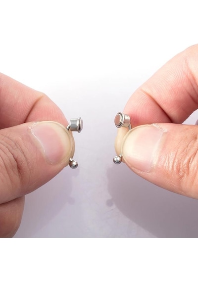 Paslanmaz Çelik Burun Fake Piercing Septum Mıknatıslı Ecp01