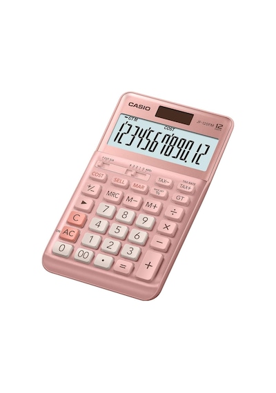 Casio Jf-120fm-pk Pembe 12 Hane Masa Üstü Hesap Makinesi Genel