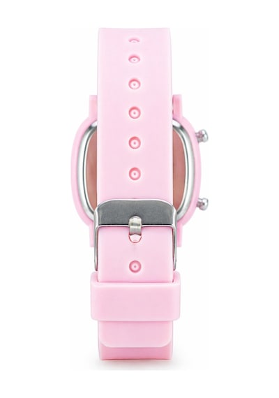 Saattino Pembe Dijital Kız Çocuk Kol Saati Led Ekran Cüzdan Hediyeli St-304408 Siyah