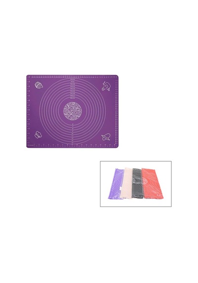 İbico İ22-370 Dikdörtgen Renkli Silikon Hamur Matı 40x50 Cm Ölçek Çizimli 150 Gr