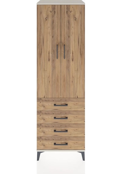 Hyperion Dolap 2 Raflı 4 Çekmeceli Tek Askılı 60x44x195 Aytaş... Aytaşı