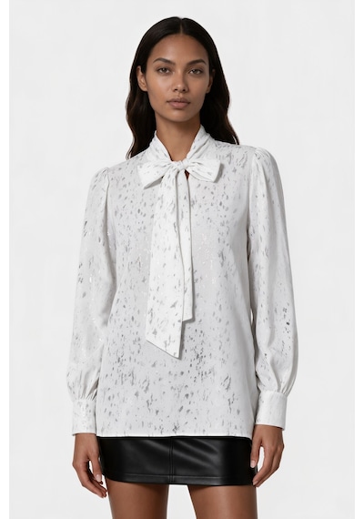 Hiccup Msn Kadın Polyester Likralı Tişört Beyaz