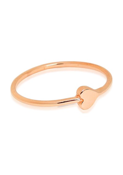 Kuyumcudukkani Kalp Sembollu Trend Yüzük-10351-r Rose