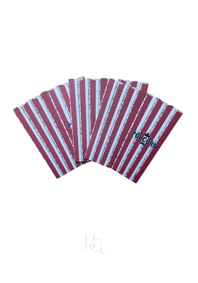 Hg Ambalaj 15 Adet Popcorn Kutusu, Patlamış Mısır Kutusu , 16cm X 8cm X 5,5cm Küçük Boy