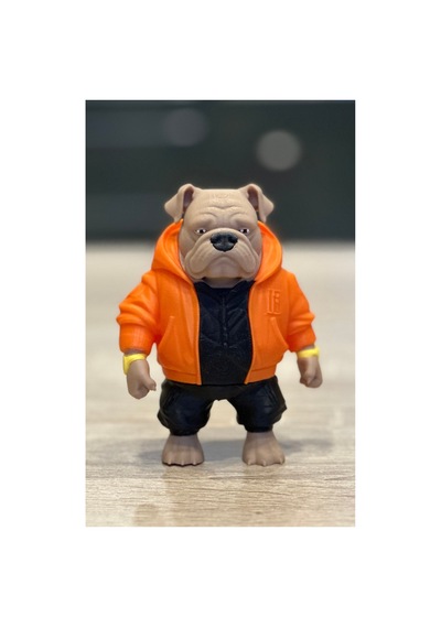 Kapüşonlu Buldog Figürü 10cm