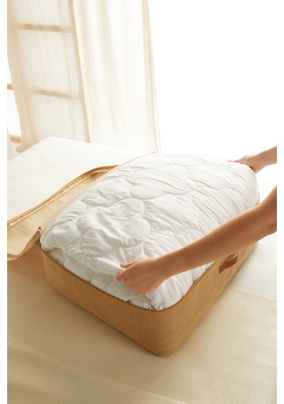 Ocean Home Textile 3'lü Jüt Baza Altı Hurç Set 1 Adet 52 x 28 x 21 / 2 Adet 62 x 46 x 22 cm