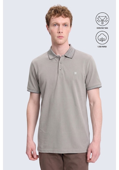 Hatemoğlu Vizon Regular Fit 100% Pamuklu Polo Yaka Tişört