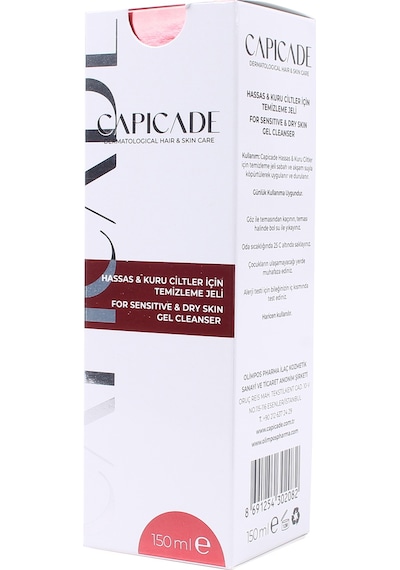 Capicade Hassas ve Kuru Ciltler İçin Temizleme Jeli 150 ML