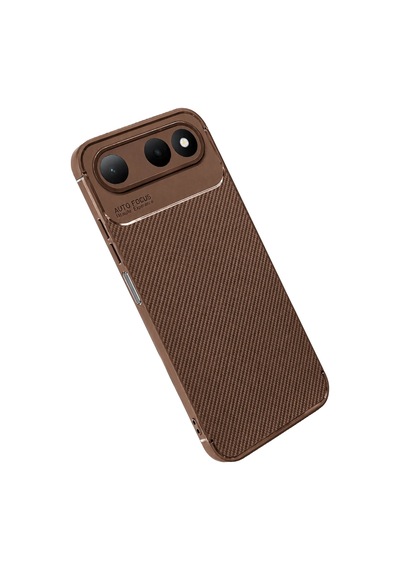 Tecno Spark 50 5g Auto Focus Karbon Kapak - Kahverengi Çokrenkli 11147012