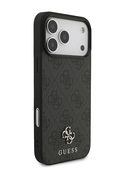Apple iPhone Uyumlu 18 Pro Max Kılıf Guess  Lisanslı M-safe Şarj Özellikli Small 4g Classic Kapak Siyah