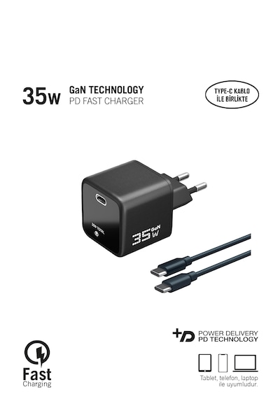 35w Gan Technology Pd Fast Şarj Aleti 35w Şarj Cihazı
