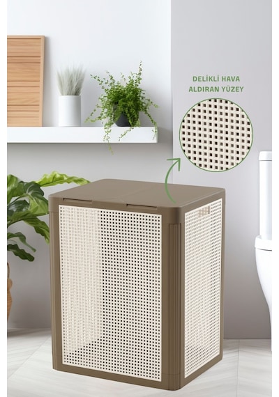 Smartduo İki Bölmeli Çamaşır Sepeti 84lt. İki Renkli Çok Renkli