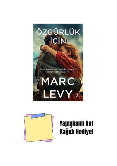 Özgürlük İçin + Yapışkanlı Not Kağıdı