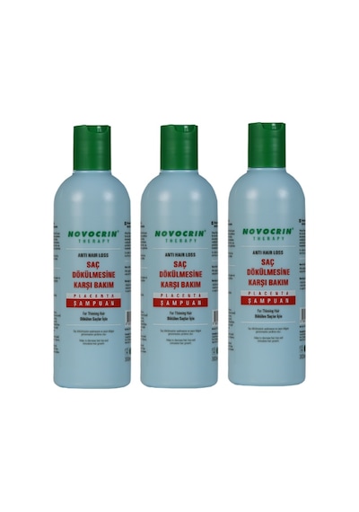 Novocrin Placenta Saç Dökülmesine Karşı Bakım Şampuanı 3 x 300 ML