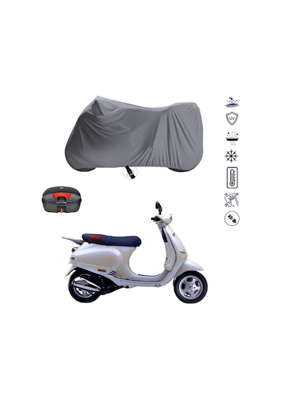 VESPA ET 4 ÇANTALI MOTOSİKLET BRANDA SU GEÇİRMEZ TOPCASE UYUMLU MOTOR BRANDA