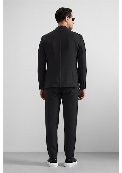 Süvari Siyah Slim Mono Yaka Düz Torba Cep 6 Drop Takım Elbise Tk1006900382-s09 Siyah Süvari Siyah Slim Mono Yaka Düz Torba Cep 6 Drop Takım Elbise Tk1006900382-s09 Siyah